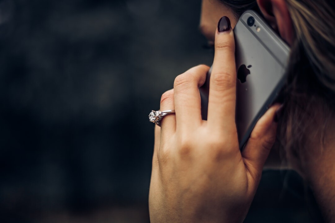 celebrity influencer on phone