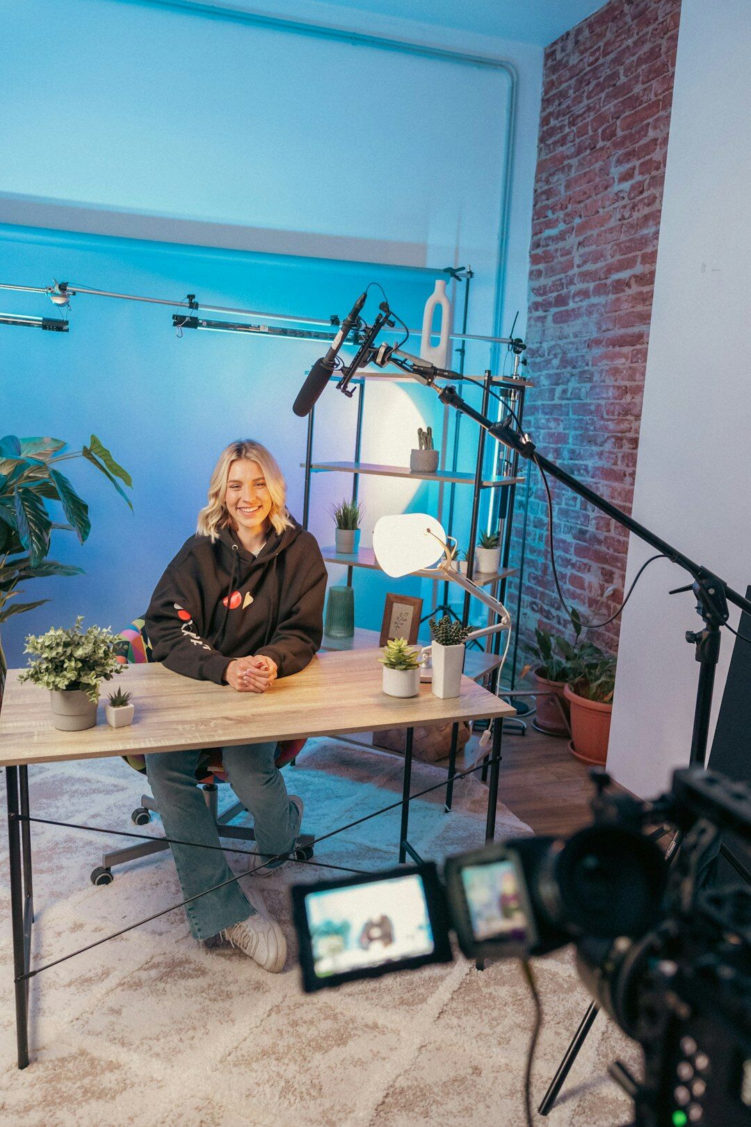 celebrity interview setup