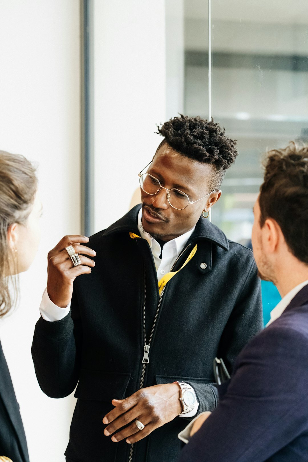 diverse people in discussion