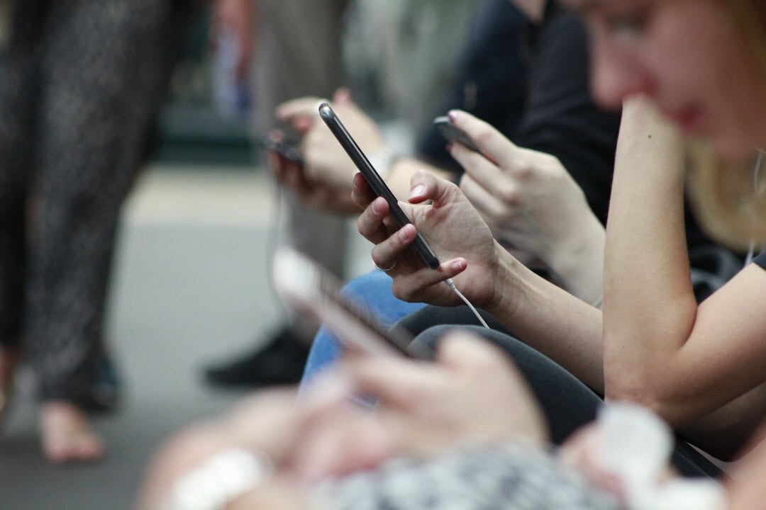 young people on phones