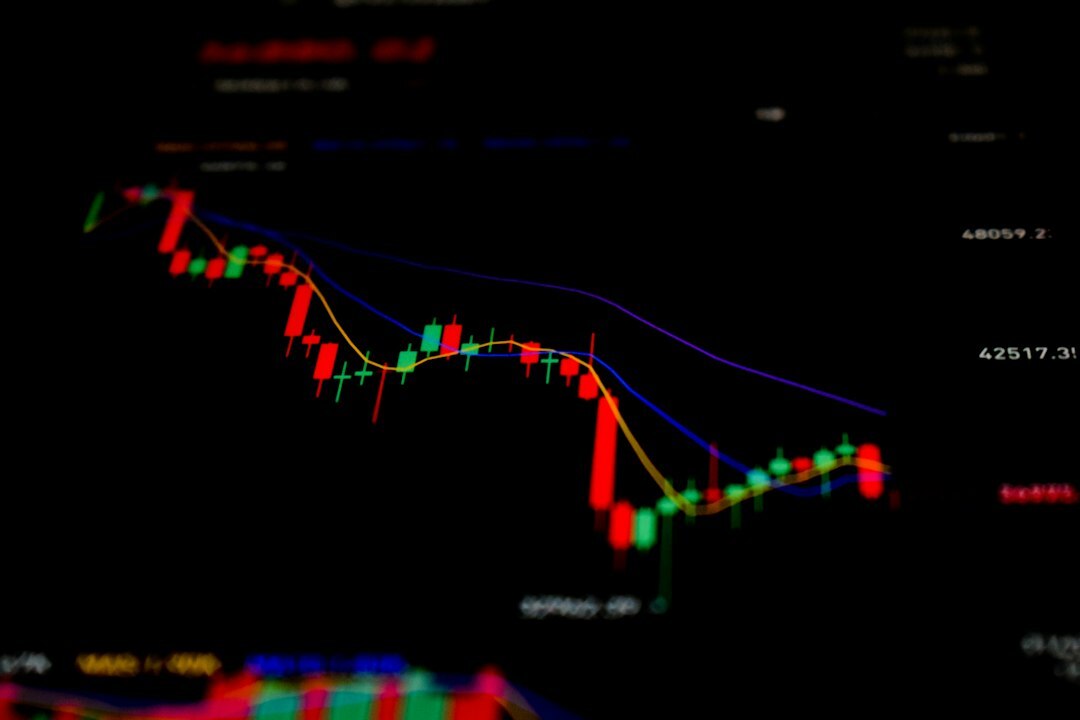 sales chart on screen