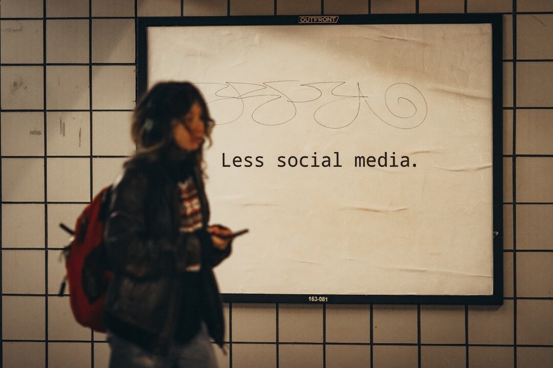 teenager scrolling social media