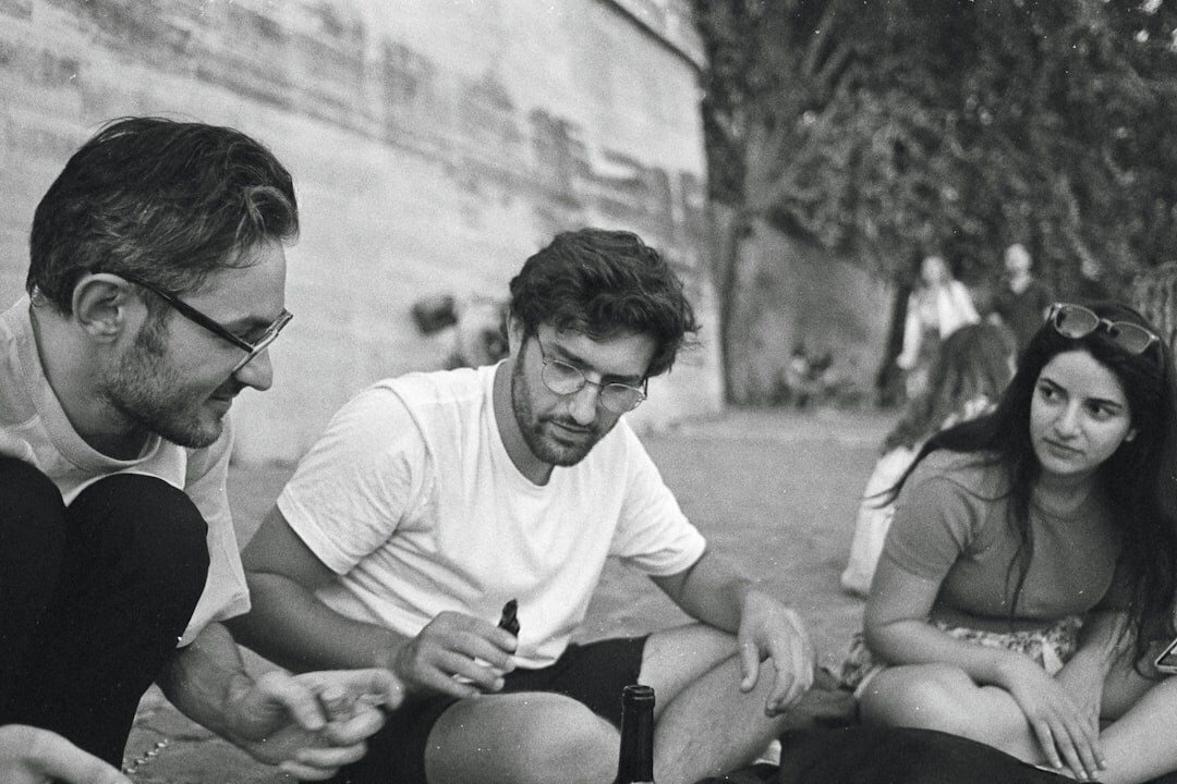 group of young friends discussing